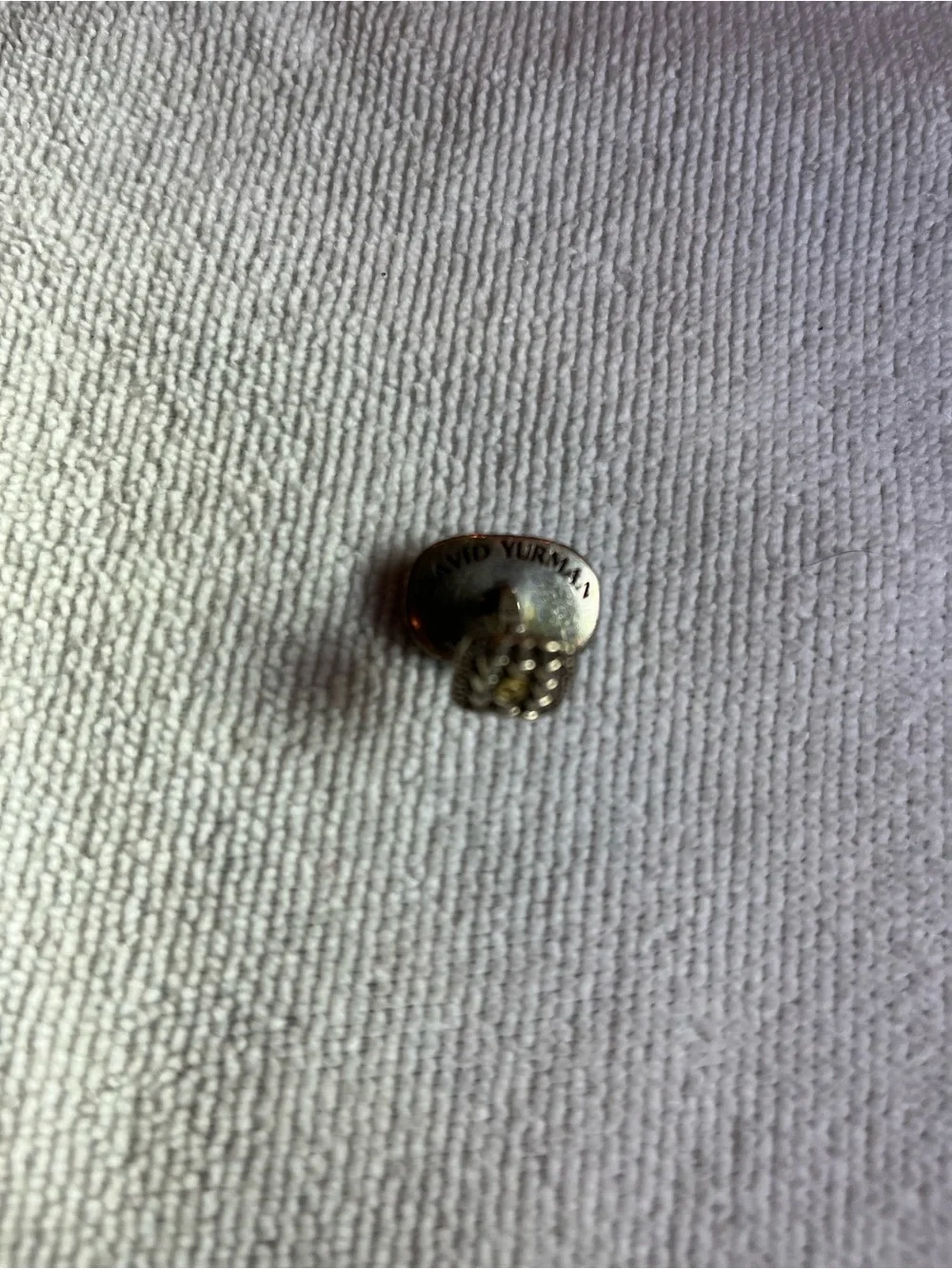 Single/Replacement David Yurman Alligator Motif 925 sterling and 750 gold